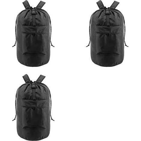 3X Panier à Linge Sac à Dos Vêtements Imperméables Panier à Linge Capacité Outils de Blanchisserie Dortoir Universitaire Sac à Linge (1/4)