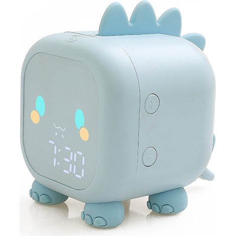 Réveil Enfant Dinosaure avec Veilleuse - Horloge d'Éveil Amusante pour Chambre, Apprentissage de l'Heure (1/5)
