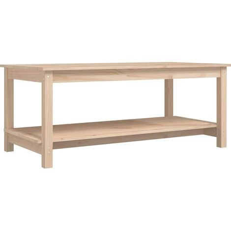 Maison Exclusive - Couchtisch 110x55x45 cm Massivholz Kiefer (1/5)