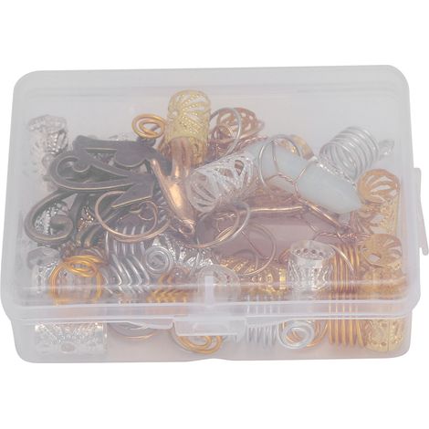 Perles pour barbe en métal vintage, idéales pour la création de bijoux DIY, bracelets et colliers. (1/5)