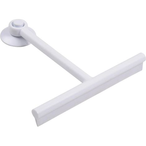 Escobilla de goma extensible para ventanas, escobilla de goma para limpiar cristales con agarre cómodo, escobilla de goma para ducha de PP/TPE con ventosa, limpiador de silicona para puertas de ducha. (1/5)