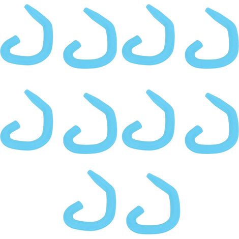 5 Paires de Cache-Oreilles en Silicone Souple Réutilisables pour Bébés et Adultes, Couleur Bleu Clair (1/5)