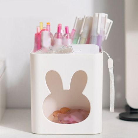 Organisateur pour stylos multifonctionnelle anti-dérapage "Rabbit", stylos, matériel bureautique, Dimensions : 10,9 cm (h), 9,8 cm (w), matériel Plastique (1/5)
