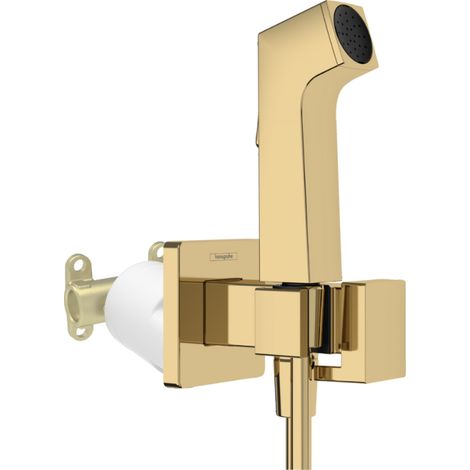 Ducha bidé HANSGROHE EcoSmart E con válvula de cierre y cuerpo integrado Aspecto dorado pulido (1/3)