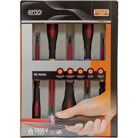 Herramienta del electricista Bahco be-9882s ergonómica aislada (1/2)