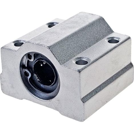 2 pezzi SCS16UU 16mm blocco cuscinetto a sfere lineare per router CNC con boccola LM16UU, blocco cuscinetto albero lineare per parte stampante 3D CNC