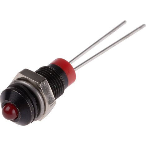 Voyant LED lumineux Rouge RS PRO, dia. 6mm, 2V c.c., taille de la lampe 3 mm ( Prix pour 1 )
