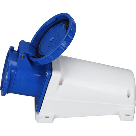 Wasserdichter Industriestecker, Stecker/Buchse, 3-phasig, 3-polig, 2P+E, 220–250 V, 63 A, elektrisches Kabel (1/5)