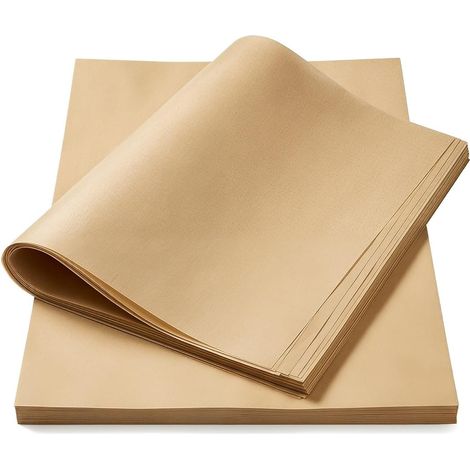 Lot de 200 feuilles de papier sulfurisé - 23 x 33 cm - Papier sulfurisé - Sans BPA - Antiadhésif - Papier ciré - Papier sulfurisé non blanchi - Pour la pâtisserie, la cuisson, le barbecue, le four, la (1/5)