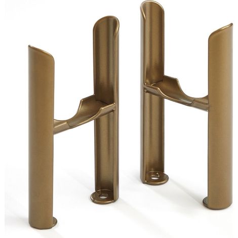 Pieds de radiateur rétro à 3 colonnes – Bronze métallisé – Hudson Reed Windsor