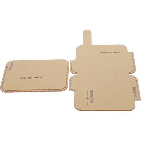 Lot de 2 gabarits transparents en acrylique pour loisirs créatifs et bricolage en cuir (AAB-392) (1/5)