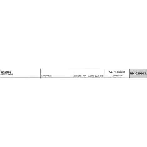 MAORI cortacésped MP5819 SVBQ cable autopropulsado con registro 1457mm funda de cable 1218mm