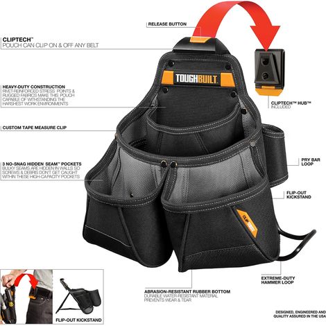 Bolso portaherramientas encofrador tb-ct-02 tough built (1/5)