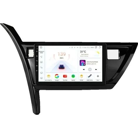Radio para coche, control por voz con IA, soporte multiformato, compatible con Toyota Corolla Auris 2013-2016, S6 (8 núcleos, 6 GB, 64 GB). (1/2)