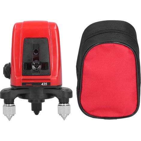 AK435 Niveau Laser Portatif 2 Lignes 1 Point à Faisceau Rouge Auto-Nivelant Outil de Mesure (1/5)