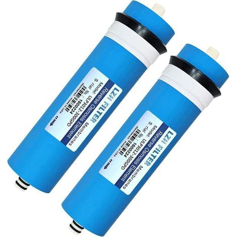 Replace the RO Water Filter Purifier, 3012-300 G Reverse Osmosis Membrane, for Domestic Reverse Osmosis Water Filter Element for Membrane Housing (2 Packs) (1/5)