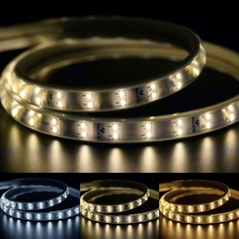Ruban LED 220V Double Rangée 2835 IP65 (au mètre) - Blanc Neutre  - SILUMEN