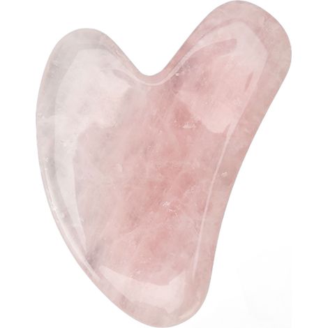 Herzförmiges Gua-Sha-Schabbrett aus rosa Kristall zur Förderung der Durchblutung – Gua-Sha-Werkzeug für Gesicht und Hals (1/5)