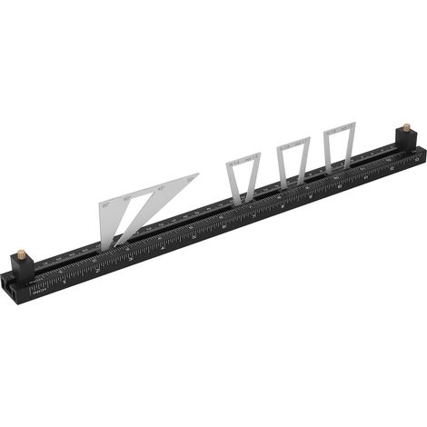 Jeu de gabarits de traçage à queue d'aronde en alliage d'aluminium 1:4 1:5 1:6 1:7 1:8 1:9 Gabarit de traçage à queue d'aronde mobile pour projets de menuiserie (1/5)