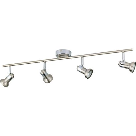 [NEUWERTIG] B-Ware Deckenleuchte BARBORA Strahler Lampe Nickel satiniert GU10 LED 4-flammig Leuchte (1/2)