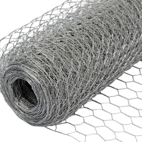 WURKO enrejado 31x06 100 cm triple torsion galv rollo 50m , Enrejado de triple torsión, galvanizado Tamaño: 31 x 0,6 mm Rollo de 50 m 100 cm de alto Medidas del hex (1/3)