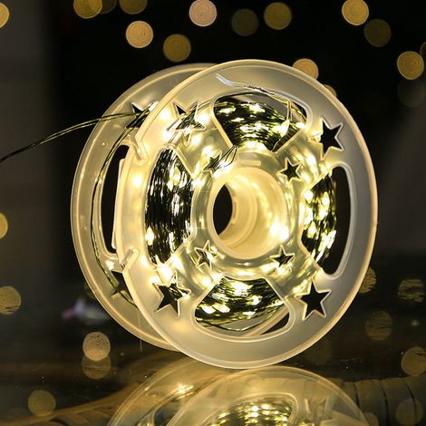 Guirlande Lumineuse LED - 300 Lampes - Étanche Extérieur - Blanc Chaud - 30 M - Télécommande Incluse - 8 Modes - Usage Intérieur Extérieur (1/5)