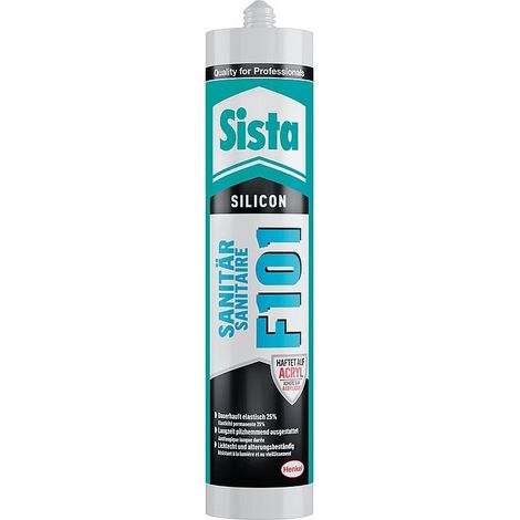 Silicone sanitaire SISTA F101 caramel (brillant) cartouche 300ml