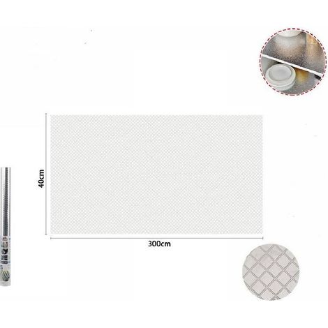 TrAdE Shop Traesio - Rotolo Adesivo Alluminio 40cmx3mt Per Cassetti Mobili Armadi Parati Cucina 70505 - (1/5)