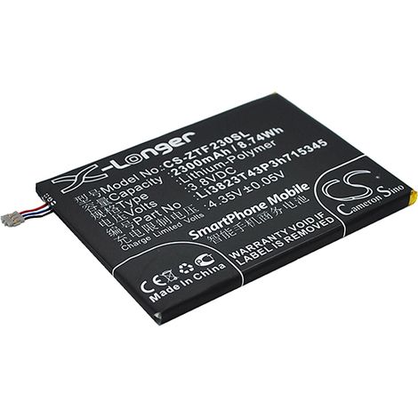 NX - Batterie téléphone, smartphone, GSM pour ZTE 3.8V 2300mAh - LI3820T43P3H715345LI38 (1/2)