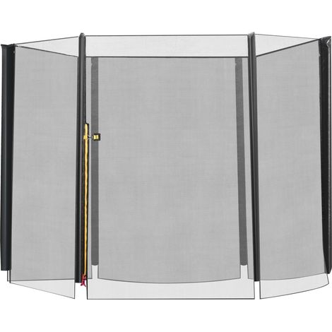 HOMCOM 8' Trampoline Bounce Safety Fence Round Trampoline Enclosure Net 6 Poles (1/9)