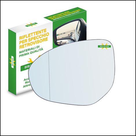 Vetro specchio retrovisore asferico lato sx-guidatore per mazda 6 sw (gh) dal 20