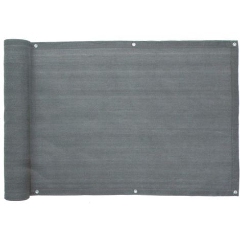 Balkonsichtschutz 6m Windschutz Balkonverkleidung Sichtschutzmatte Sichtschutz - grau (1/2)