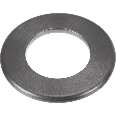 Plaque d'Écussons Auto-Adhésive Ronde en ABS 3.07"/78mm, Couverture Murale pour Tuyau d'Eau, Cache Mitigeur Douche Boucles Rosace Robinet Chauffage Plomberie Mural, Gris (1/5)