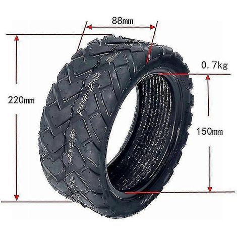 Pneu tubeless 80/60-6 pour trottinette électrique Mini Kibe Avt (1/4)
