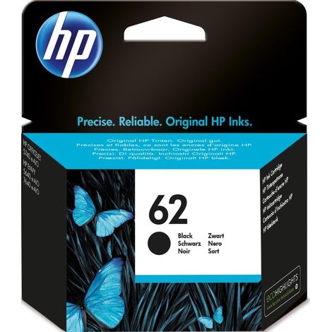 HP 62 Schwarz Tintenpatrone – Original, 200