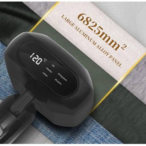 couleur : Noir Matériau : ABS Norme européenne AC220V Fer à repasser électrique pliable, petit et portable pour une utilisation domestique. (1/5)