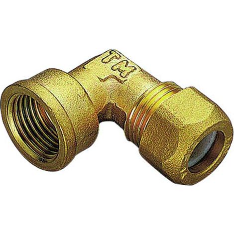 RACCORDO CURVO FEMMINA CON OGIVA IN PTFE PER TUBO RAME MODELLO 1200 3/4 ø16   TIEMME RACCORDERIE SPA