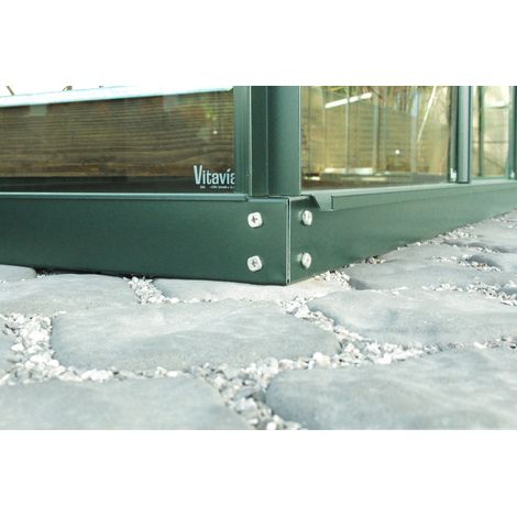 Vitavia Stahlfundament "900" für Gewächshäuser "Ida" und "Styx", smaragd grün, 900 / 132 x 69 x 6 cm (1/3)
