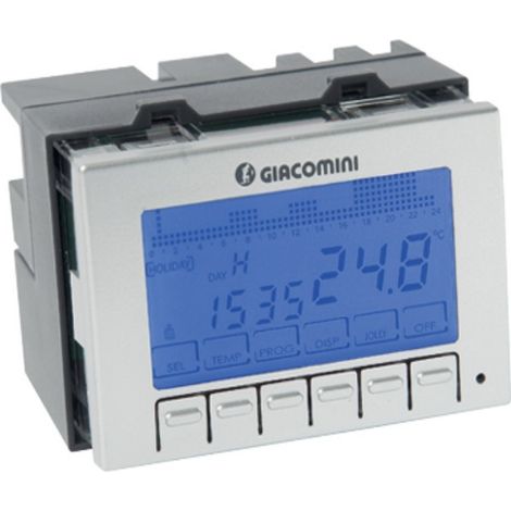 Cronotermostato ambiente settimanale, da incasso giacomini k490i  230V (1/3)