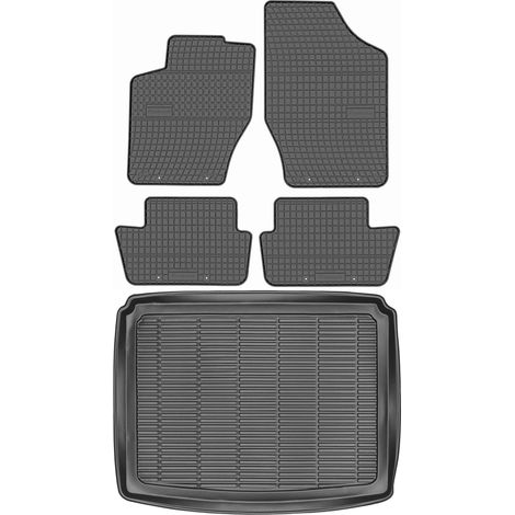 Juego de alfombrillas de goma para Peugeot 307 Hatchback (2001-2007) + alfombrilla para el maletero. (1/5)