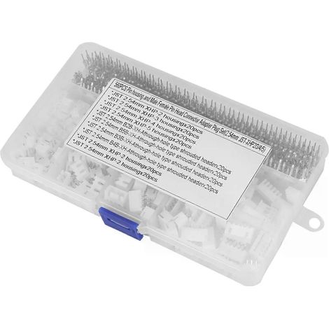 Kit de connecteurs Dupont A62T-560PC 254 mm JST-XHP 2/3/4/5 broches avec connecteur mâle/femelle JST XH 254 mm (1/4)