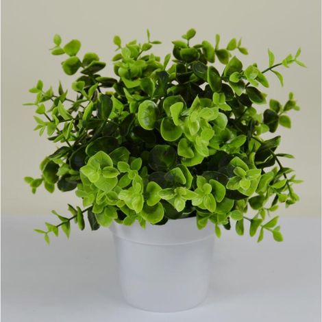 12 Stück künstliche Pflanze im Kunststofftopf 22cm Dekoration Pflanzen Set