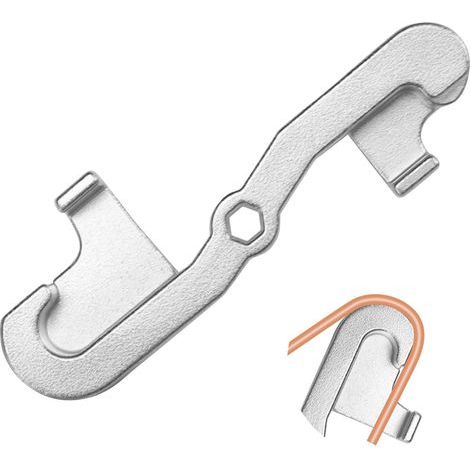 Outil de cintrage de tuyau de frein - 4,75 mm de diamètre - Petit diamètre - Résistant à l'usure - Outil de cintrage pratique - Argenté (1/5)