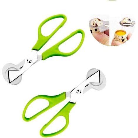 2 Stainless Steel Scissors for Cutting Quail Egg Shells, Practical for Garden, Pool, BBQ, and More (1/4)