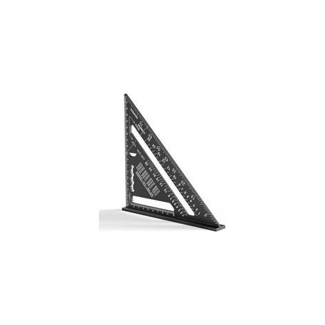 180 mm Equerre Menuisier, Aluminium Regle, équerres de charpentier triangulaire épaissi à 45 90 Degres, haute précision mesure outillage, pour charpentier, couvreur, ingénieur (1/5)