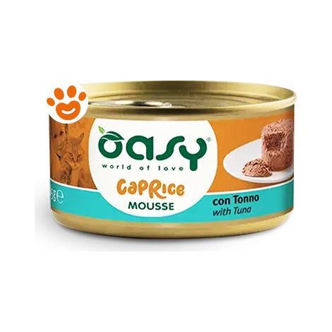 Oasy Cat Caprice Mousse con Tonno - Oasy Cat Caprice Mousse con Tonno - Lattina Da 85 Gr