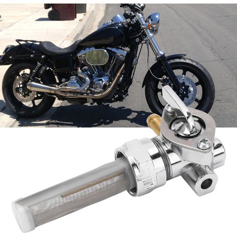 Interrupteur de vanne d'arrêt de carburant pour réservoir de carburant, compatible avec les réservoirs Sportster Big Twin 1975-2006 (1/5)