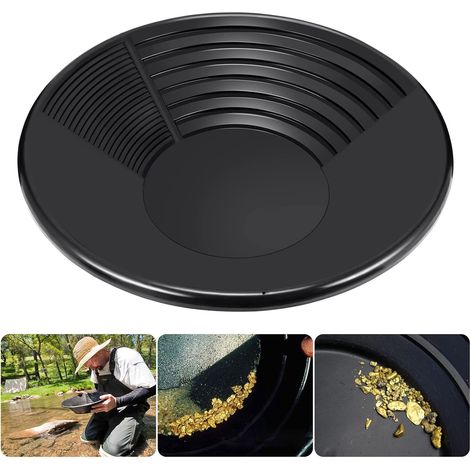 Padella per l'oro in plastica per la ricerca dell'oro, bacinella per l'estrazione dell'oro dalle pepite, padella per l'oro per la ricerca dell'oro, padella per l'estrazione dell'oro dalla sabbia, scav (1/5)