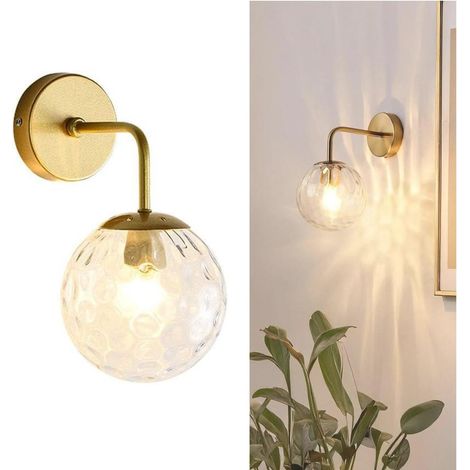 Applique murale sphérique moderne à LED, lumière chaude 4W,lampe de table décorative,éclairage de miroir de salle de bain,lampe de chevet. (1/5)