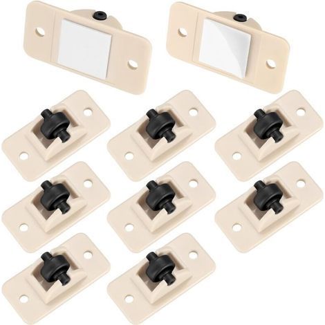 12 Pieces Small Plastic Casters Mini Self-Adhesive Caster, Sticky Casters Small Casters for Furniture for Trash Can Storage Box (1/5)
